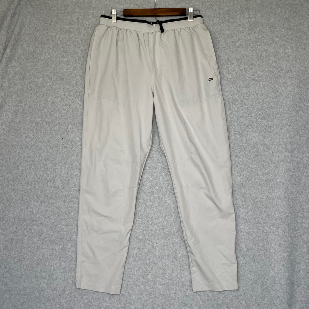 Fabletics Women's Beige Track Pants Size M | Athletic Joggers